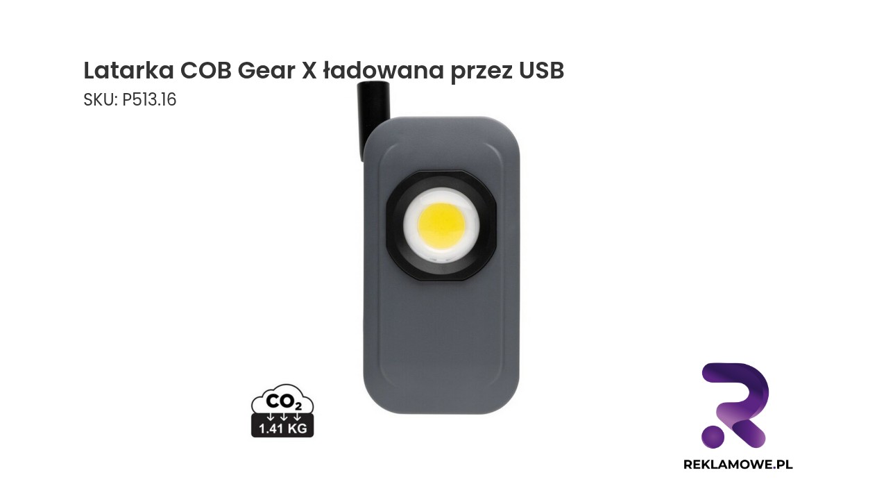 Latarka COB Gear X ładowana przez USB