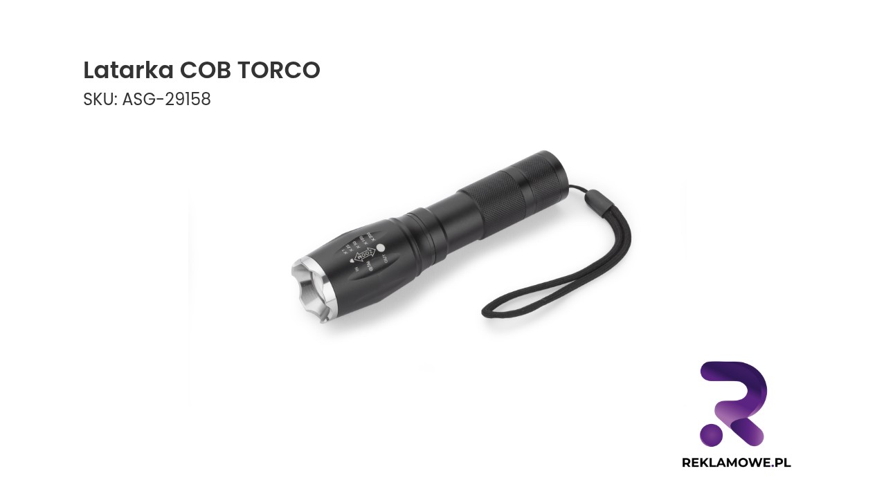 Latarka COB TORCO o wysokiej jasności