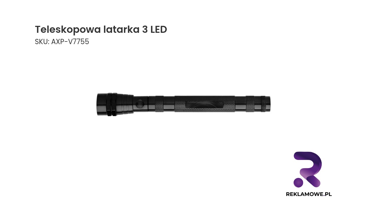 Teleskopowa latarka 3 LED Teleskopowa latarka z 3 LED