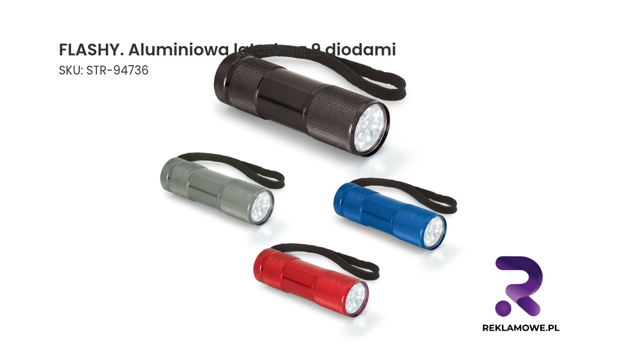 FLASHY. Aluminiowa latarka z 9 diodami LED FLASHY aluminiowa latarka z 9 diodami
