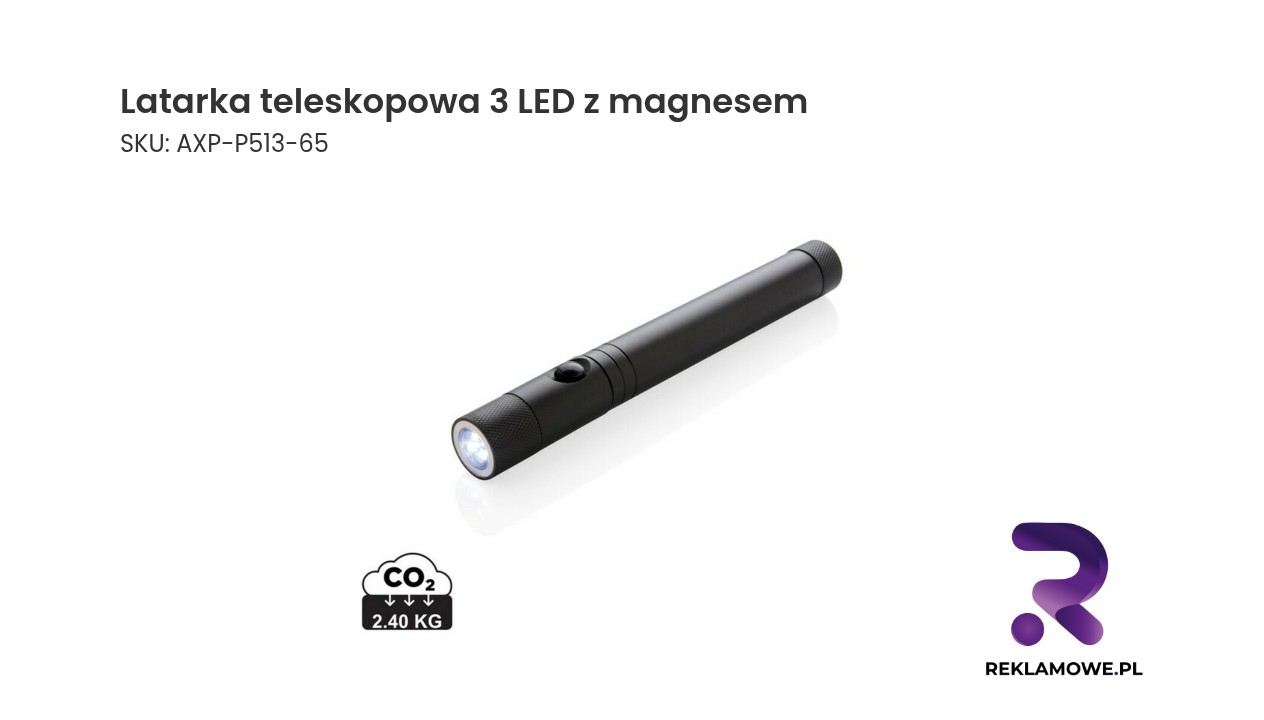 Latarka teleskopowa 3 LED z magnesem – praktyczna latarka warsztatowa do trudno dostępnych miejsc