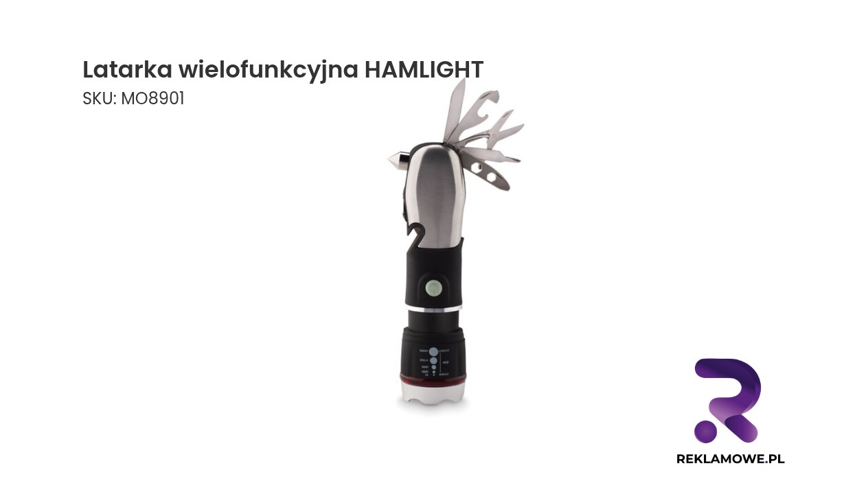 Latarka wielofunkcyjna HAMLIGHT o wysokiej jasności