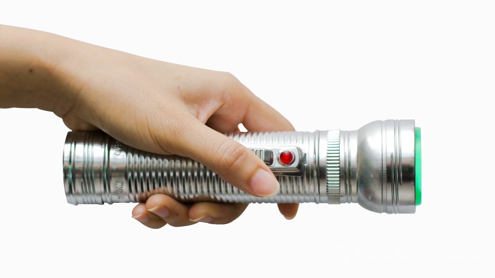 Latarka reklamowa używana w turystyce