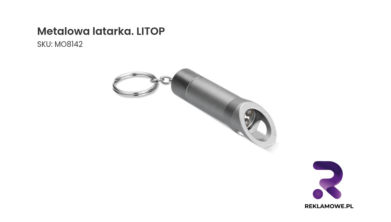 Zdjęcie metalowej latarki marki LITOP
