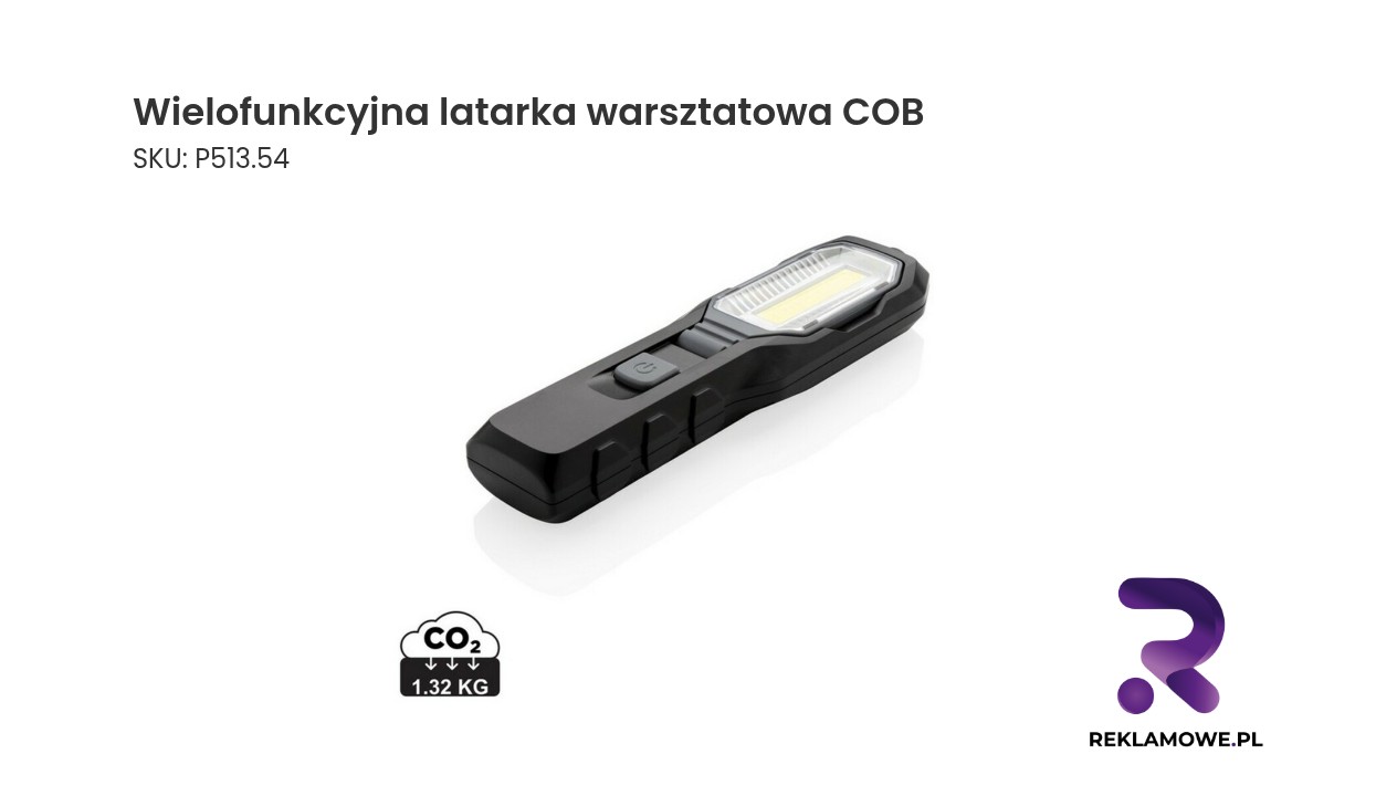 Wielofunkcyjna latarka warsztatowa COB o wysokiej jasności